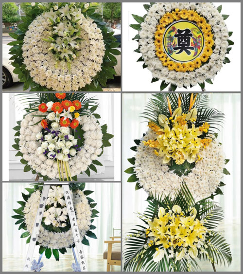 四川成都金堂县清江镇双堰村花圈速递